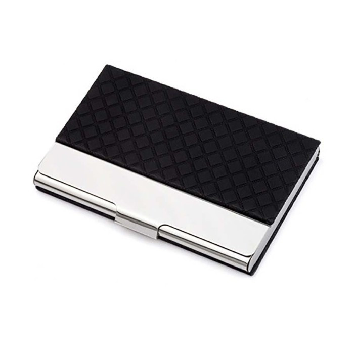 TOPSOUL Diamond Business Card Holder / Stainless Steel Name Card Holder Box Wallet NC21