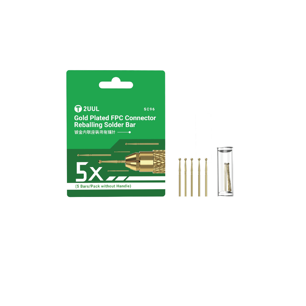 MATA SOLDERING TOOL BIT 2UUL SC96 Gold Plated FPC Connector Reballing Solder Bar (5 บาร์/แพ็คไม่มีด้