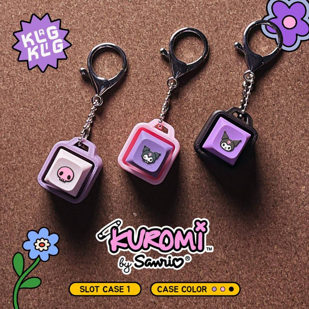 พวงกุญแจคีย์บอร์ด GANGTUNGAN Kuromi - KlgKlig | ปุ่มกดอยู่ไม่สุข | พวงกุญแจ Kuromi Sanrio น่ารัก