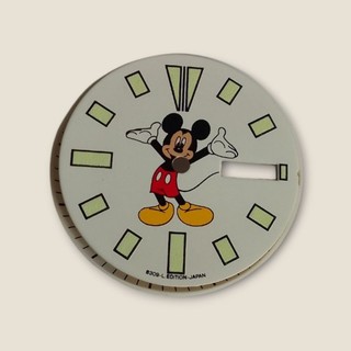 แผ่นหน้าปัดมิกกี้เมาส์ Seiko Mickey Mouse Seiko 6309 อะไหล่นาฬิกา หลังการขาย 28.5 มม.