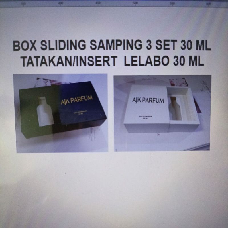 กล่องเลื่อนด้านข้างใส่/Lelabo Coaster 30 ml พิมพ์แบรนด์