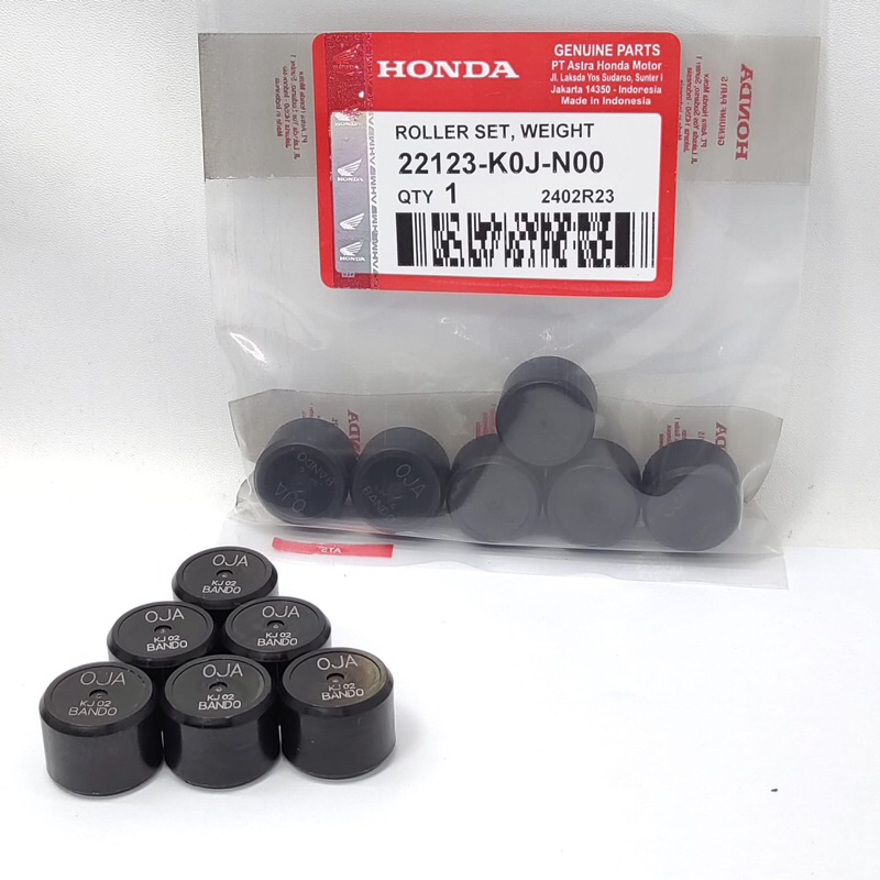 22123-K0J-N00 ชุดลูกกลิ้ง 15 กรัม Honda Genio / BeAT K1A / BeAT K1AL / Scoopy K2F