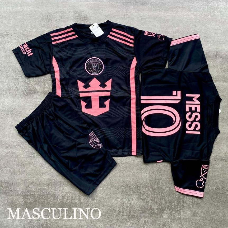 เมสซี ฟุตบอล เสื้อเจอร์ซีย์ ชุดสําหรับเด็กผู้ชาย อายุ 6 เดือน-15 ปี เสื้อฟุตบอล อินเตอร์มิอามิ รุ่น 2025