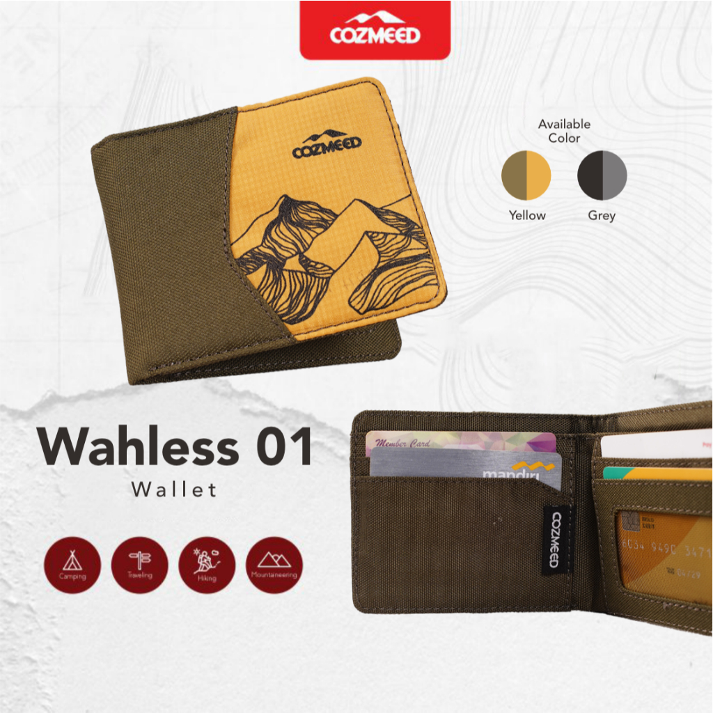 Cozmeed Mens Short Cordura Nylon Lightweight Wallet Wahless 01
