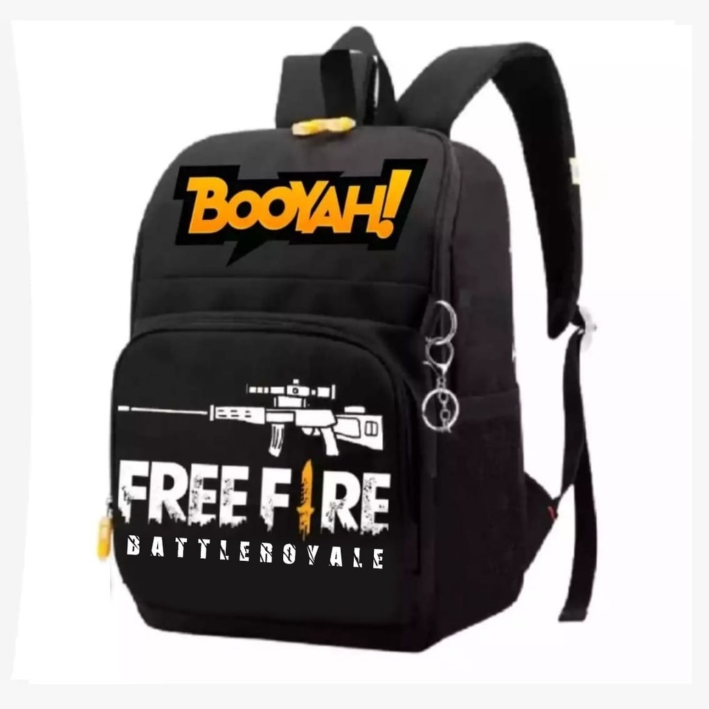 BHEEMSTORE - TK05 กระเป๋าเป้นักเรียนชายพร้อมตัวละคร freefire และ Super Hero