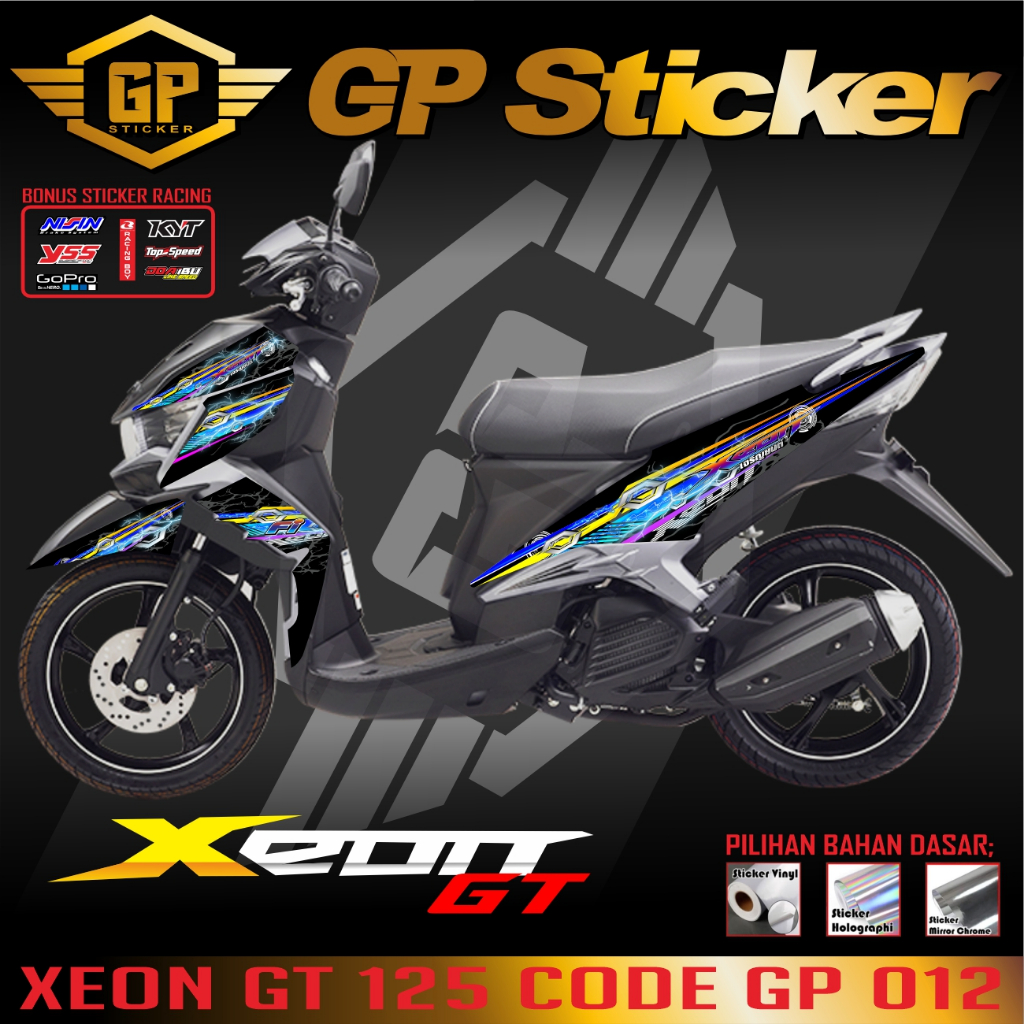 เครื่องปอก Yamaha xeon gt 125 รูปลอก xeon สติ๊กเกอร์ xeon gtLis xeon gt 125 สติ๊กเกอร์ xeom gt125 va