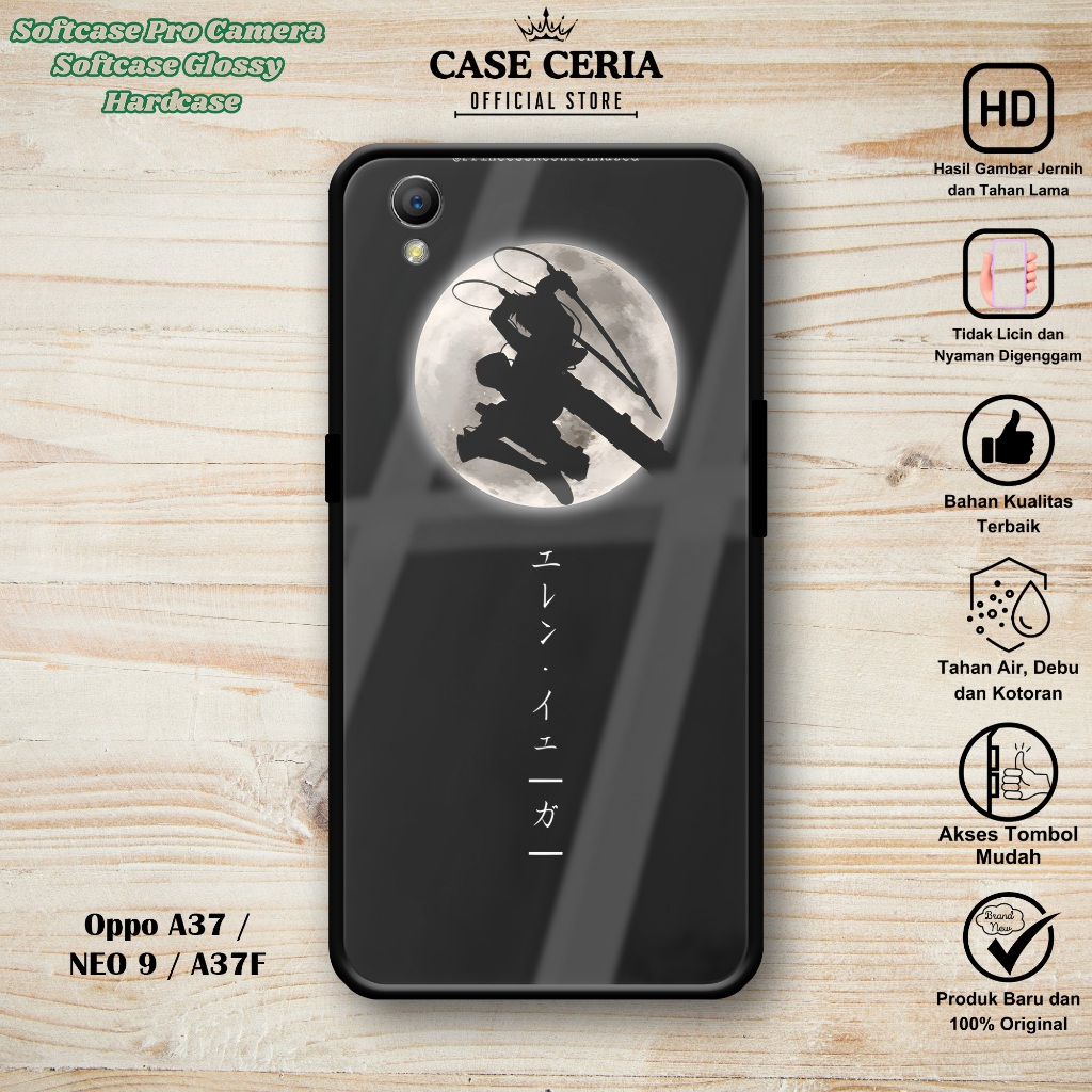 เคสสําหรับ Oppo A37/ NEO 9/ A37F – Casing HP Anime AOT– Softcase Pro Camera – Hardcase HP – Softcase