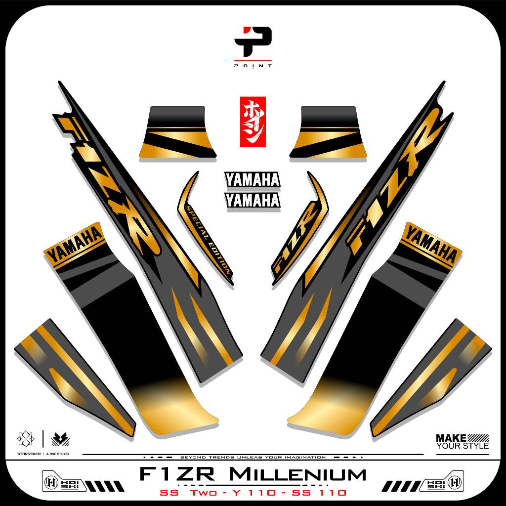 Striping F1zr Fiz R สติกเกอร์ Fizr Z Ss สอง Y110 Ss 110 สติกเกอร์ Striping Yamaha Fizr F1 ZR 7