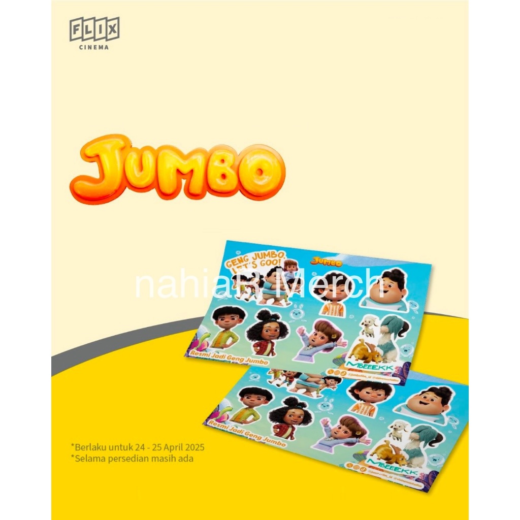 Jumbo x FLIX Cinema Official Sticker Pack 2