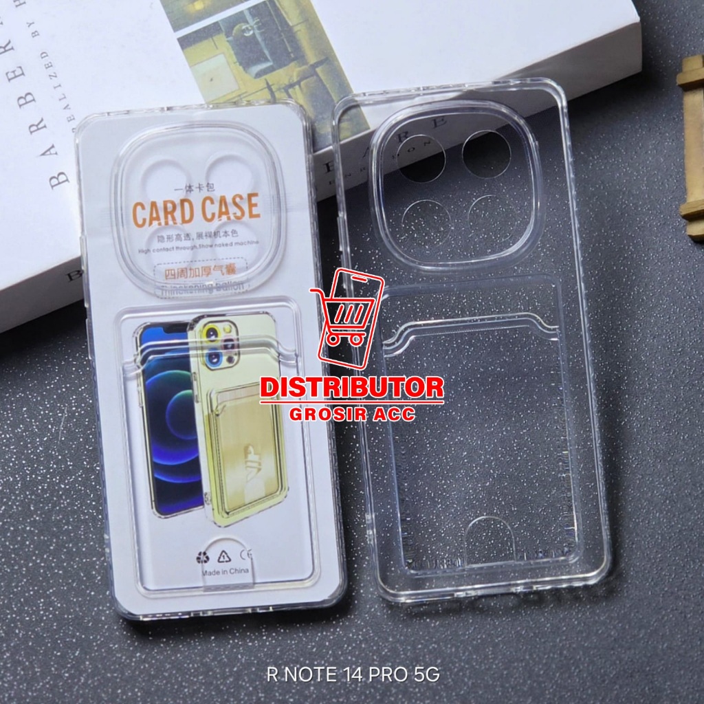 POCO X7 5G SOFTCASE CARD CASE CLEAR CARD SLOT CASE POCO X7 5G