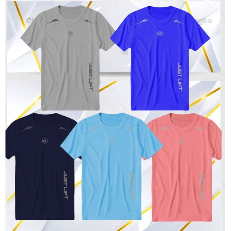 ใหม่ล่าสุดผู้ชายและผู้หญิงกีฬา SLIM FIT GYM SHIRTS SHORT-SLEEVED FITNESS SHIRTS PLAIN SPORTS SHIRTS 