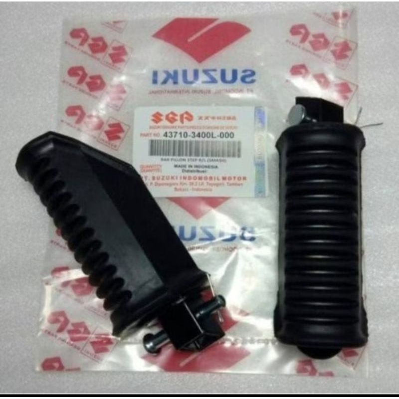 [43710-34A00/43612-09G00/4361-09G00] บาร์ยางขั้นบันไดด้านหลังคู่ FOOTREST REAR - SMASH ใหม่