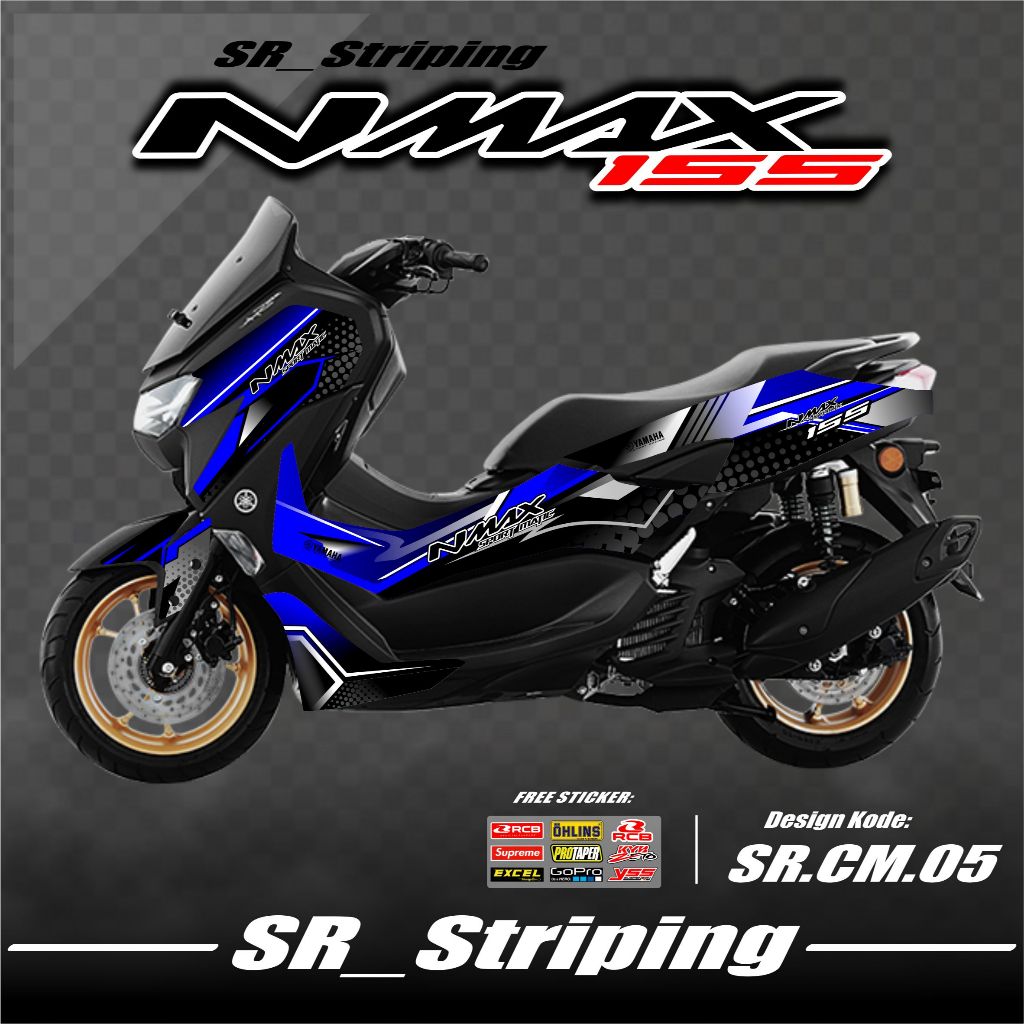 Striping NMAX NEW 2021 - รายชื่อการประมูลสติ๊กเกอร์ Yamaha NMAX NEW 2021 SR.05
