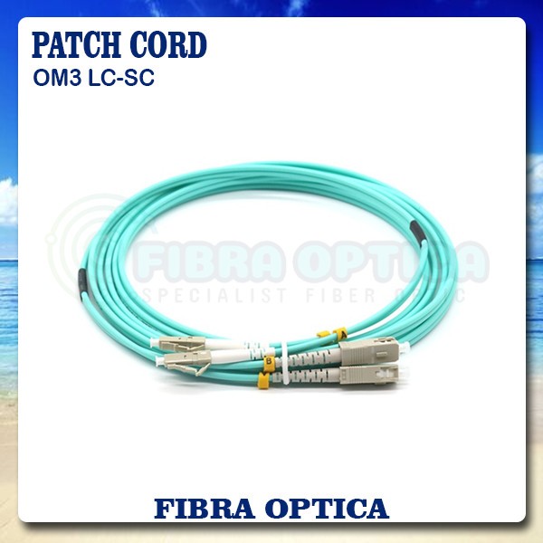 OM3 LC-SC Duplex Fiber Optic Patchcord/OM3 FO Patch Cord 5-15 M