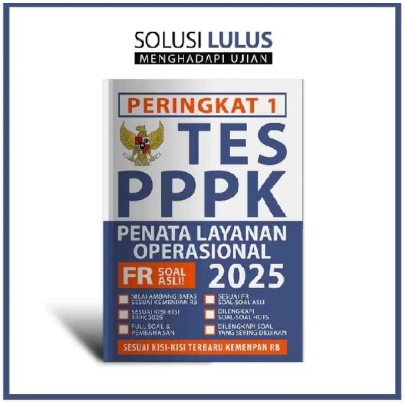 Rank 1 เล่ม PPPK OPERATING SERVICE PENATA 2025