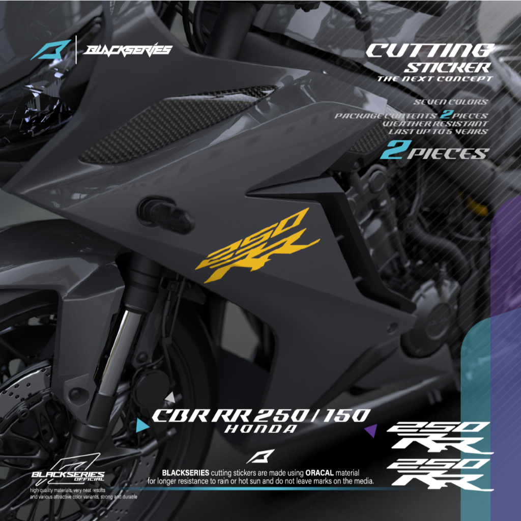 สติ๊กเกอร์ตัด RK CBR 250 RR V4 สติ๊กเกอร์ CBR RR CBR 250 CBR 150RR