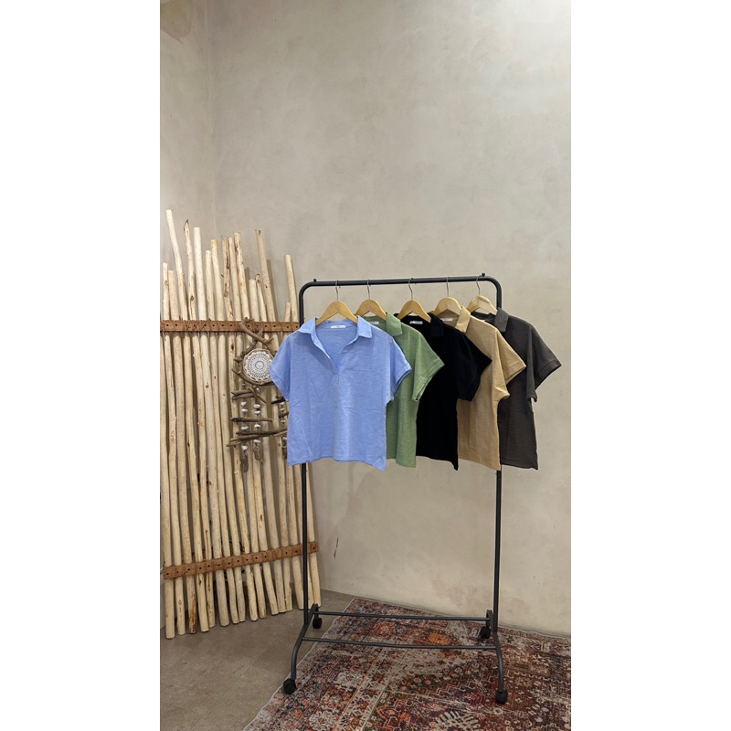 SL147 | เสื้อยืดคอปก by Cozy 7045 นําเข้าจาก BANGKOK | เสื้อโปโล BANGKOK | เสื้อยืด COZY MARYJANE BA