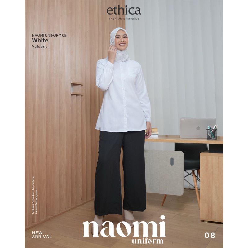 ETHICA TOP BLOUSE NAOMI UNIFORM 08 09 สีขาว