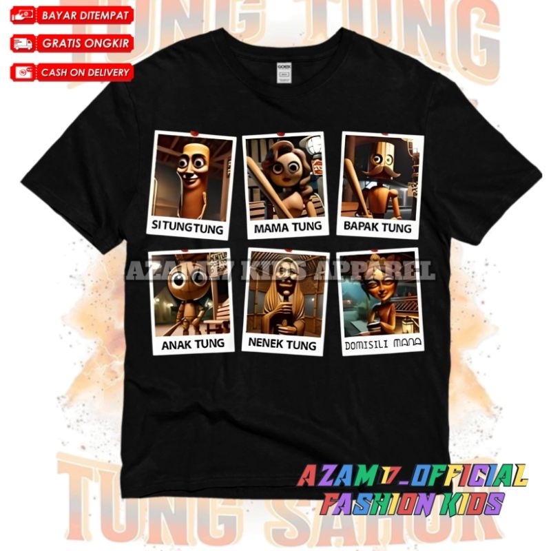 เสื้อยืด CHILDRENS เสื้อผ้าครอบครัว ANOMALI TUNG SAHUR FREE NAME / CHILDRENS TSHIRT ANOMALI TUNG SAH