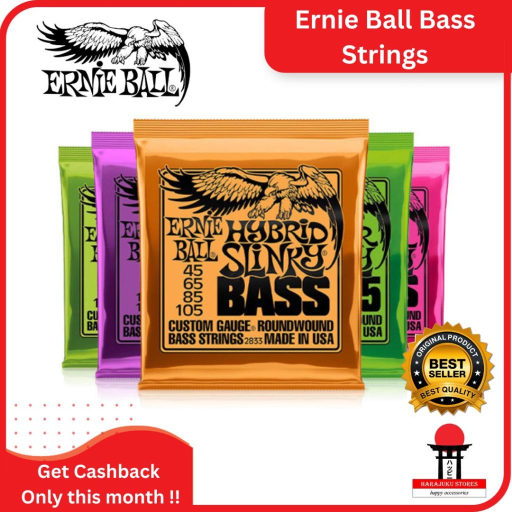 Ernie Ball Bass Strings 4 Strings 5 Strings Ernie Ball Bass Electric Original