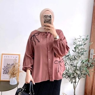 Kemeja Pita Payet // Kemeja pita besar// Kemeja Payet Pita