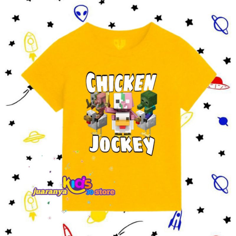 CHIKEN JOCKEY CHILDRENS เสื้อยืด CHILDRENS