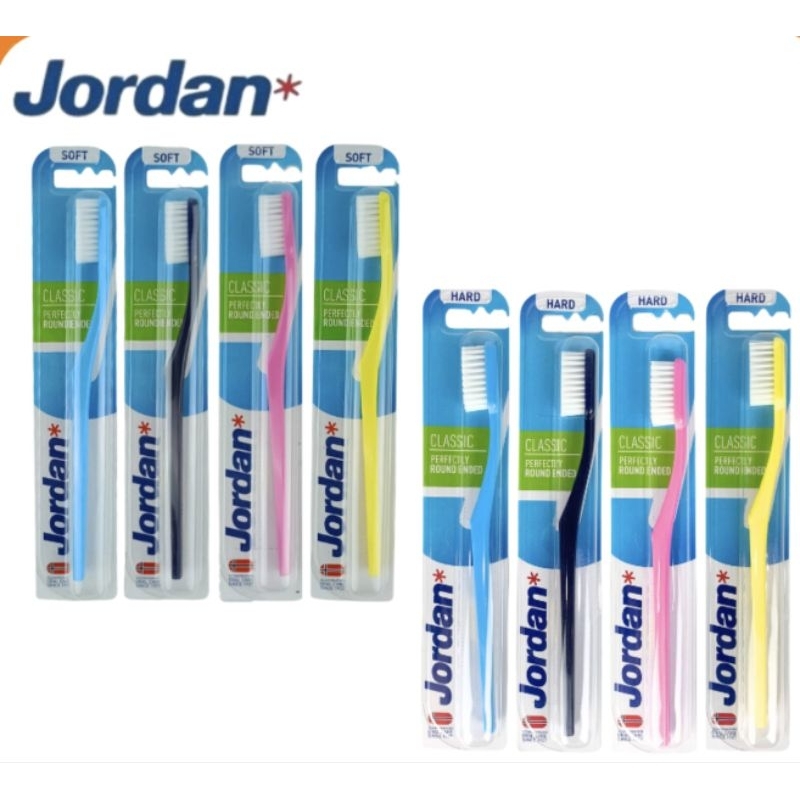แปรงสีฟัน Jordan Classic / แปรงสีฟันขนนุ่มสําหรับผู้ใหญ่