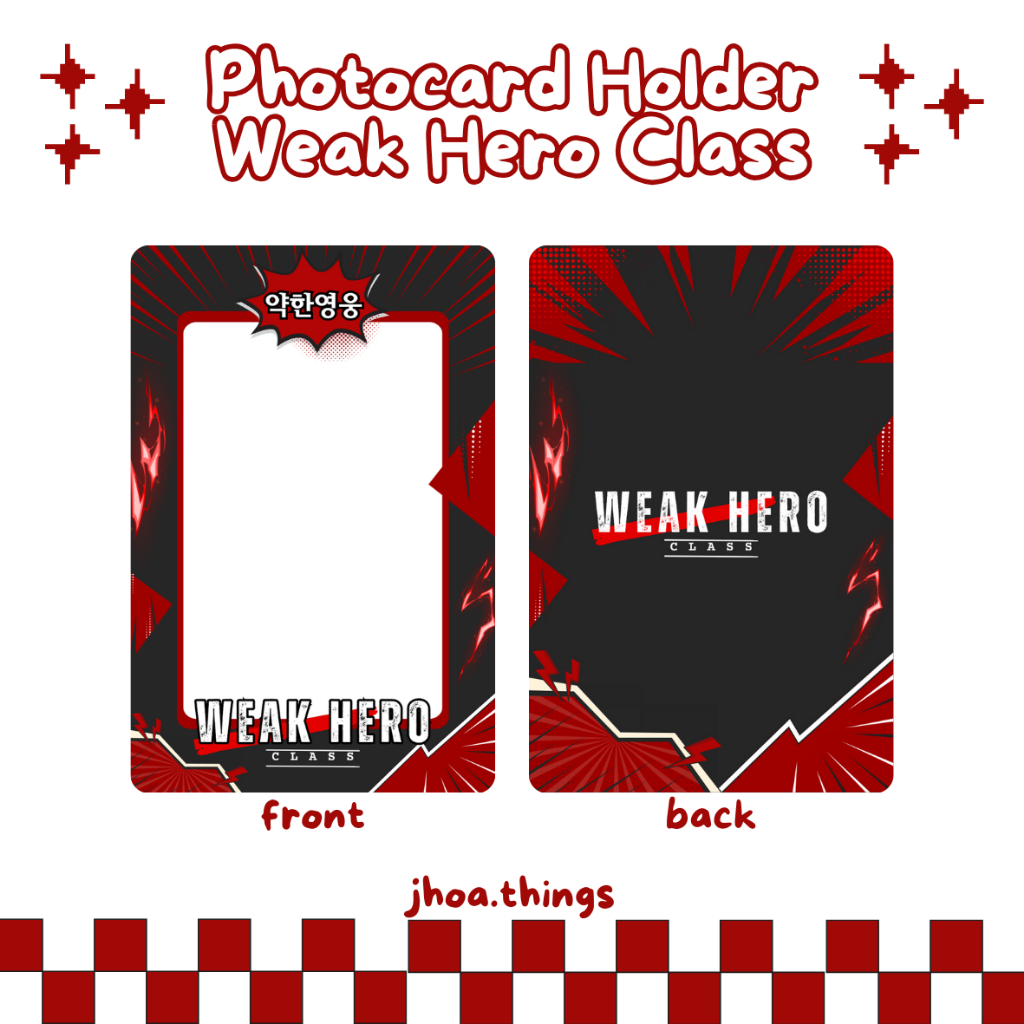 [PRE-ORDER] ACRYLIC PHOTOCARD HOLDER WEAK HERO CLASS PC HOLDER CAHOL