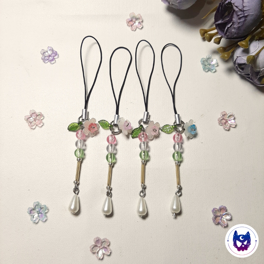 GANTUNGAN HP [PC 20] Phone Charm Keychain Aesthetic Japan - Sakura Dango