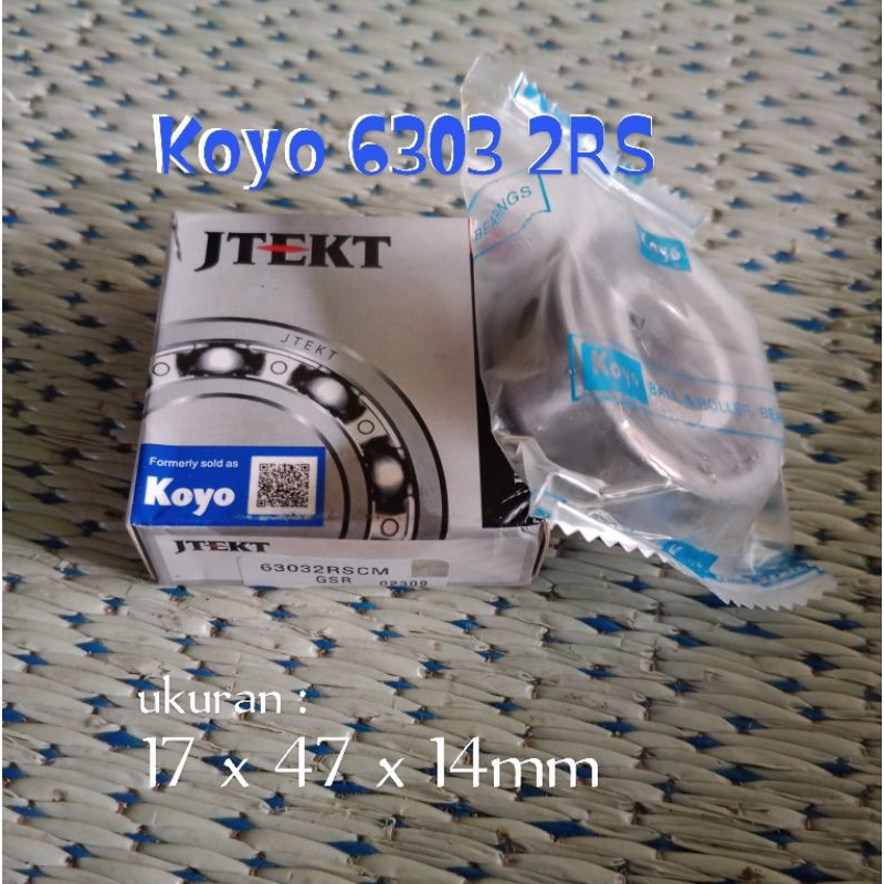 Bearing 6303 Laher Klaher Ball Bearing Koyo 6303 2RS Bearing Rubber Cap