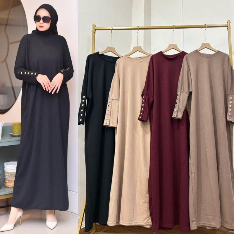 Gamis Batwing Inara Knit รหัส 352 Rp. 105,000 x 4 ชิ้น = Rp. 40,000