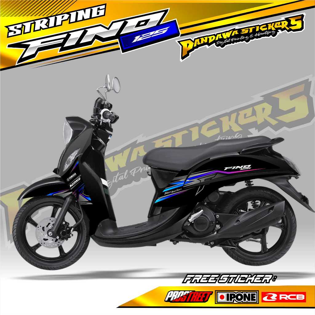 YAMAHA FINO 125 VARIATION STRIPING / FINO 125 MOTORCYCLE VARIATION STICKER LIST