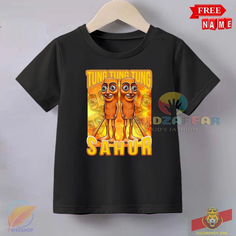 TUNG TUNG TUNG SAHUR CHILDRENS เสื้อยืด TUNG TUNG SAHUR