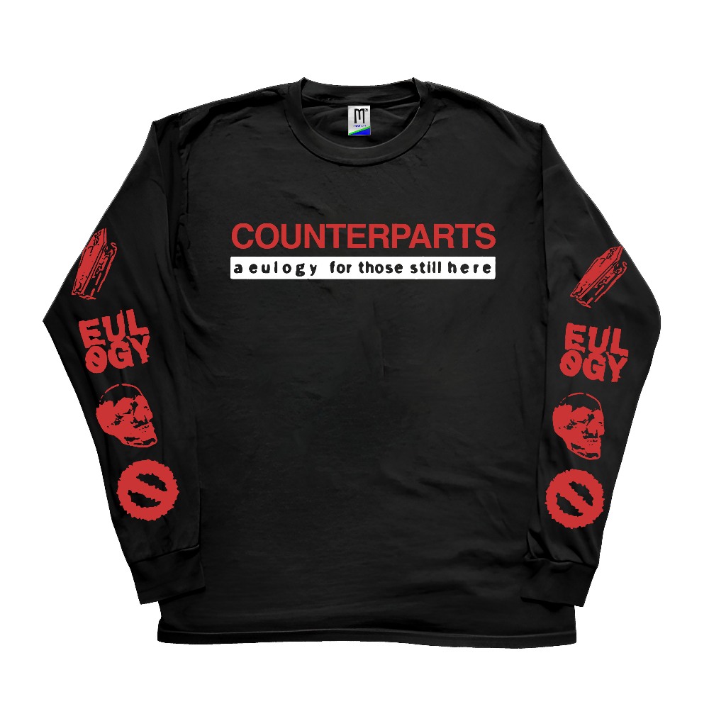 เสื้อยืด LONG SLEEVE COUNTERPARTS - A eulogy สําหรับผู้ยังคงอยู่ที่นี่ | HARDCORE HARDCORE | เสื้อยื