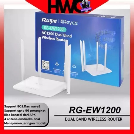RUIJIE REYEE RG-EW1200 AC1200 เราเตอร์ไร้สายดูอัลแบนด์ | 1200M เราเตอร์ดูอัลแบนด์ไร้สาย RG EW 1200