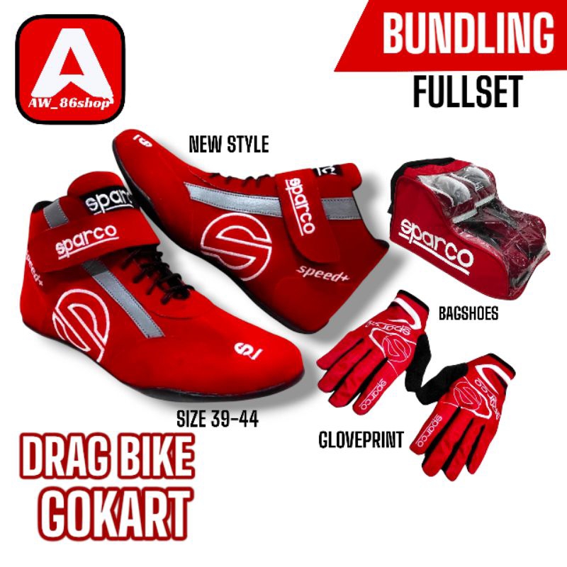 DRAG BIKE RACING รองเท้า ROADRACE TOURING SWALOM GO KART รองเท้า