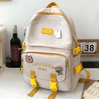 Acheron Tas Ransel Sekolah Anak Perempuan Motif Cute Milk Tea Perempuan Tas Punggung Cewek Gaya Korean Style