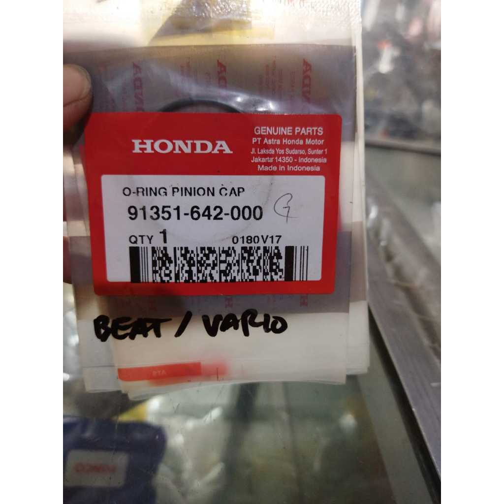Oring Pinion Cap Oring Pully Beat Scoopy Spacy Original 91351 642 000