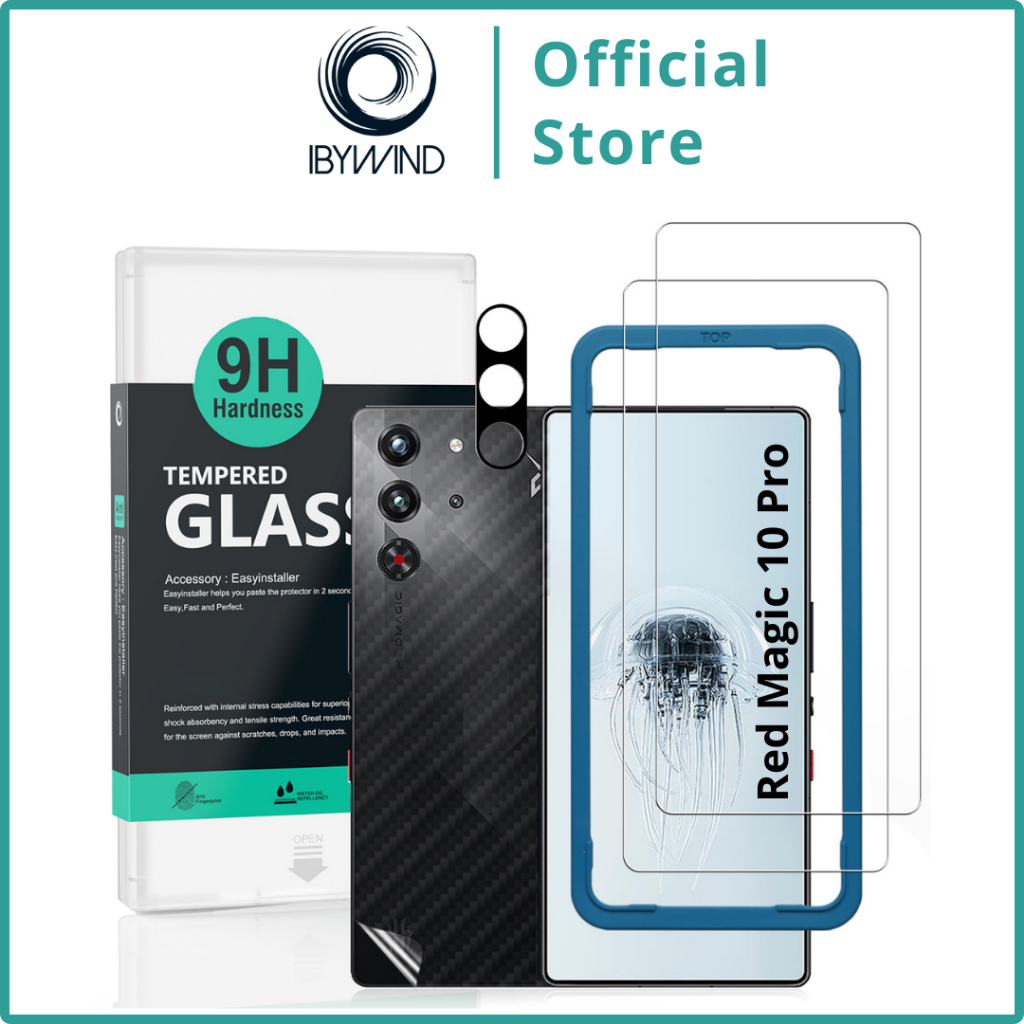 กระจกนิรภัย Ibywind สําหรับ ZTE nubia Red Magic 10 Pro / 10 Pro+ 5G / 10s Pro 5G / 10s Pro+ 5G พร้อม