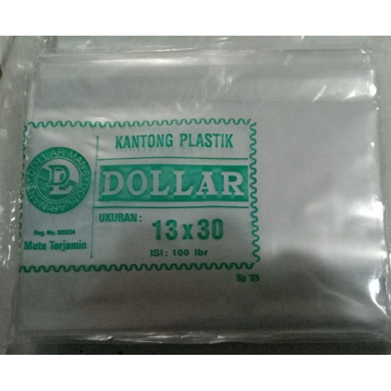 Dollar Plastic 13x30 1 มัด (5 แพ็ค/แพ็ค)