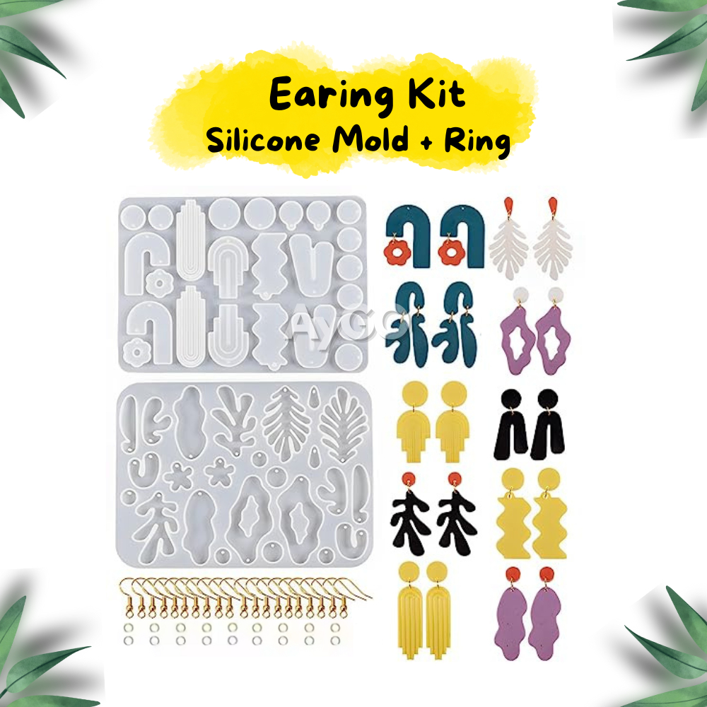 Earing Kit / แม่พิมพ์ซิลิโคน Earing & Ring Earing / แม่พิมพ์ต่างหูเรซิน