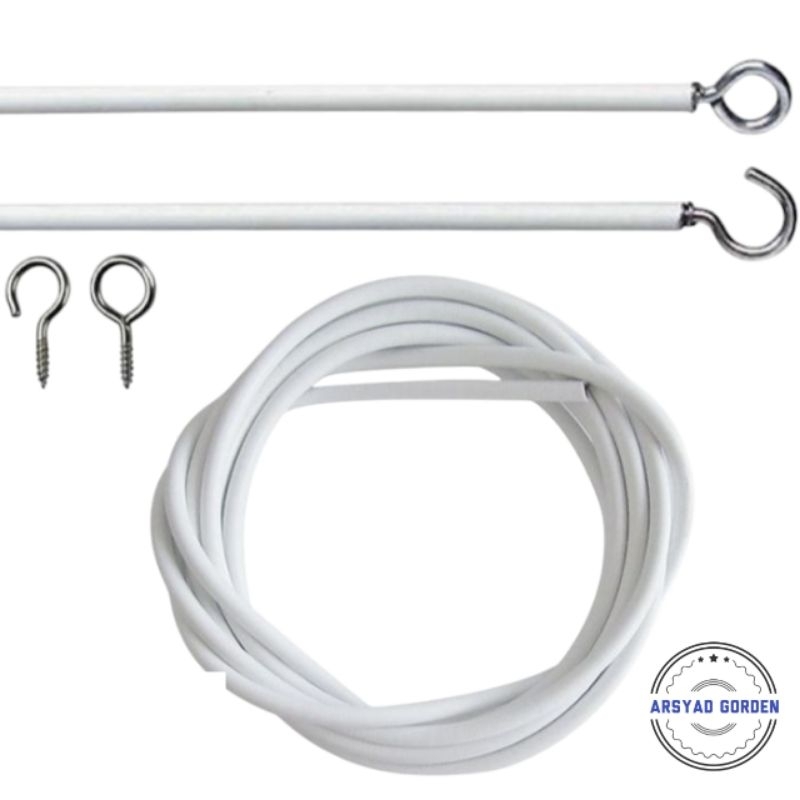 ลวดเกลียว ผ้าม่านห้องครัว ลวดฟรี O-Bolt