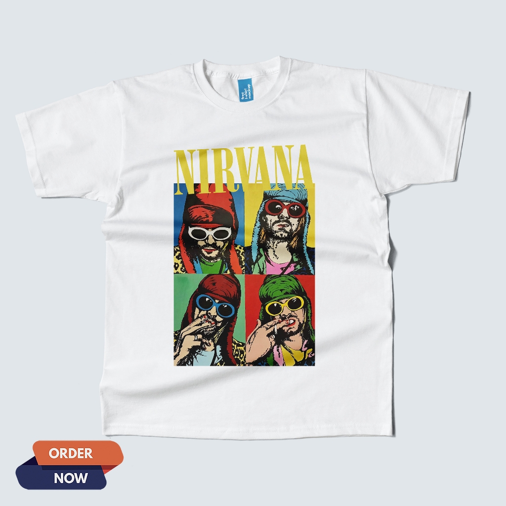 เสื้อยืด NIRVANA / KURT COBAIN / GRUNGE / BAND CLOTHES / ผู้ชายผู้หญิง