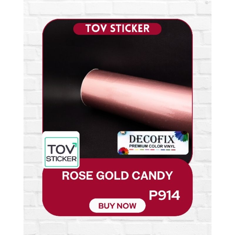 ROSE GOLD SKOTLET/ROSE GOLD CANDY STICKER/ROSE GOLD METALLIC