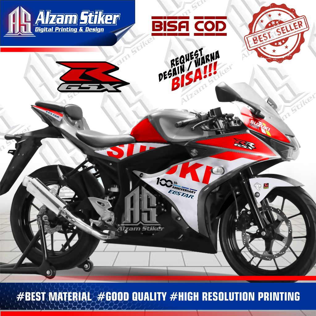 / GSX R150 Semi Full Body Striping / GSX R 150 สติกเกอร์ / GSX R 150 Variation สติกเกอร์การออกแบบ Li