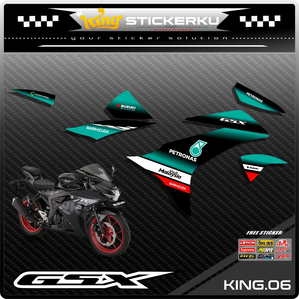 Suzuki GSX 150 R Variation Striping สติกเกอร์ GSX 150 R KS.06 สติกเกอร์แถบรถจักรยานยนต์