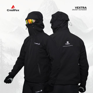 CREDIFOX Jaket Gunung Gorpcore Seri VEXTRA Bahan Taslan Balon Full Seamsealed Waterproof