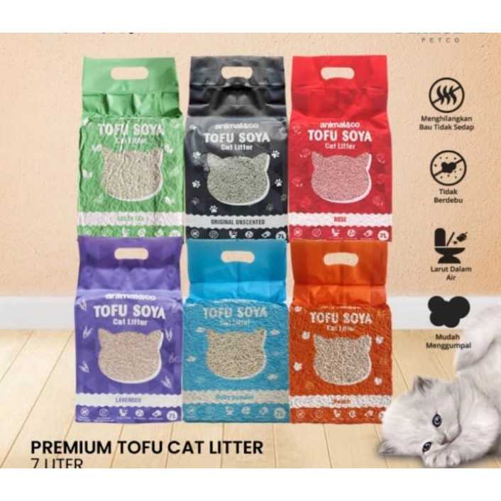 Animal & Co Tofu Litter 7 L Scented Cat Tofu Litter Petco Tofu Scented Litter