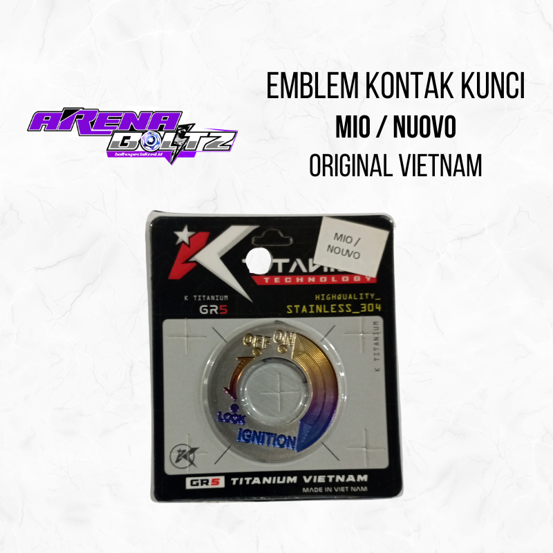 K TITANIUM Mio/Nuvo Titanium GR 5 ฝาครอบกุญแจ Original Vietnam