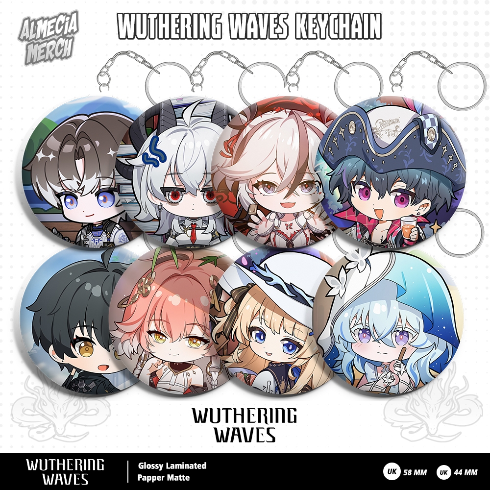 GANTUNGAN Wuthering Waves พวงกุญแจ / พวงกุญแจ Wuwa / Jinshi Rover Brant Zani อุปกรณ์เสริม Ganci Pin